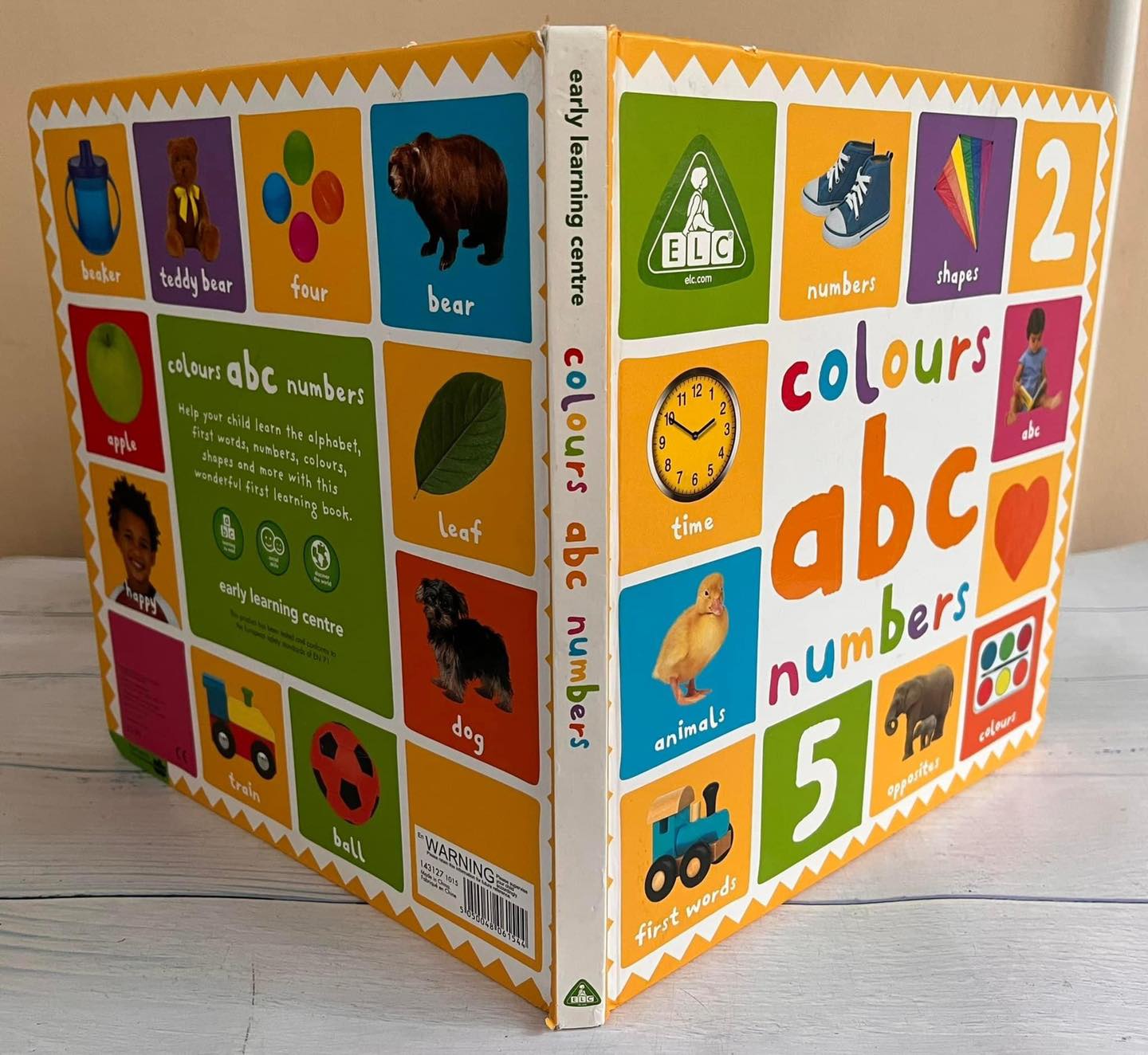 📚 Boardbook (กระดาษแข็งทุกหน้า) สภาพดี Colours abc Numbers มีรอยถลอกมุม ...