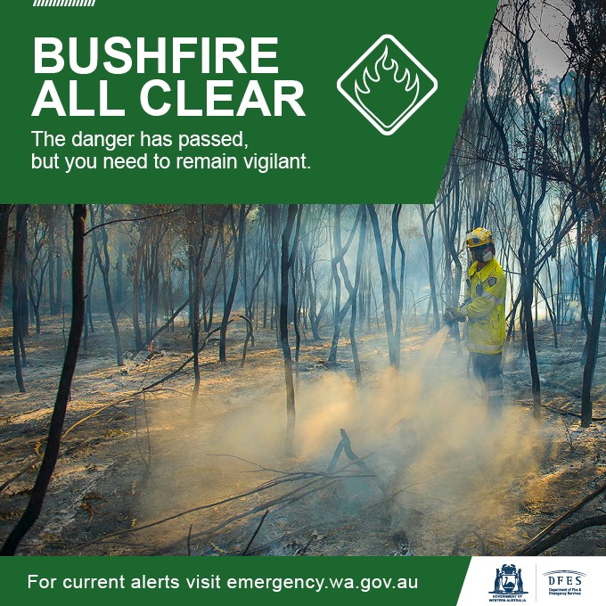 Department of Fire and Emergency Services WA - A bushfire ALL CLEAR is ...