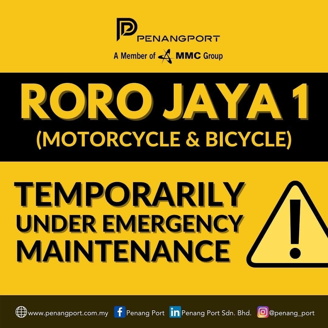 Penang - Untuk makluman, perkhidmatan feri kenderaan - motosikal ...