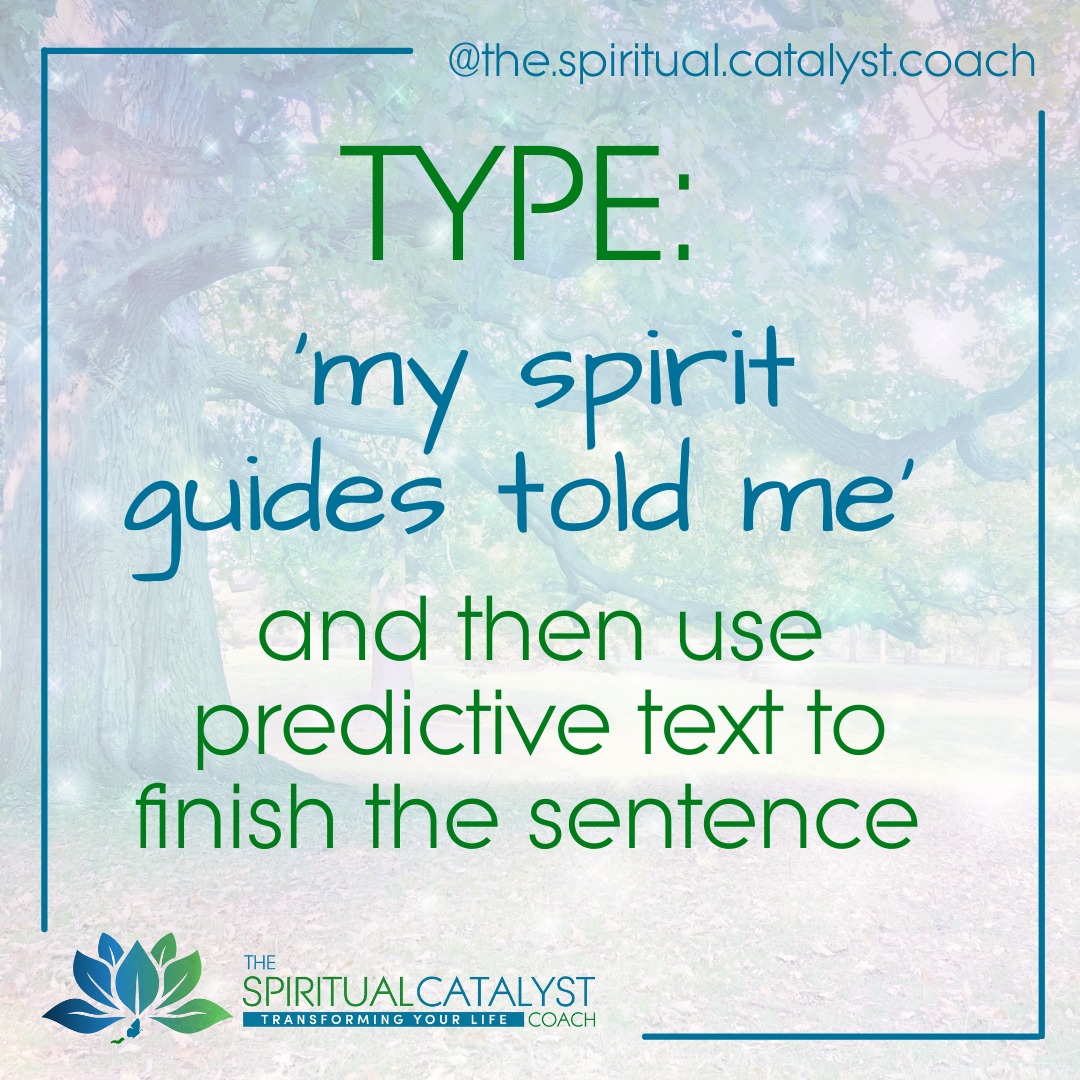 Type 'my spirit guides told... - The Soul Alignment Academy | Facebook