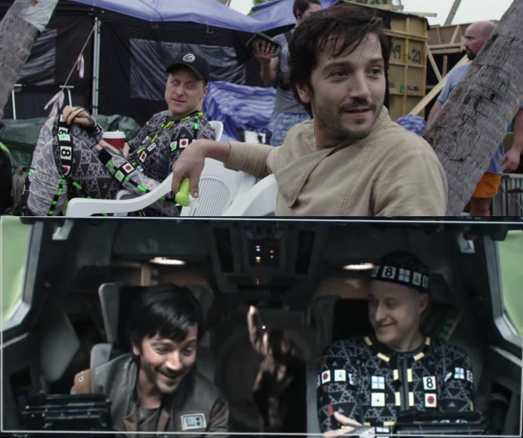Star - Diego Luna & Alan Tudyk behind the scenes of Rogue One: A Star ...
