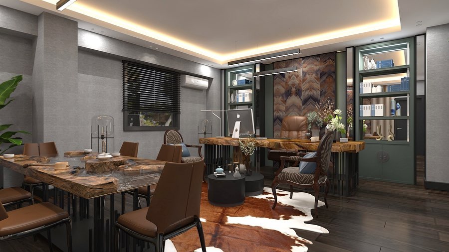 office room ️ #interiordesign... - Home Art İç Mimarlık