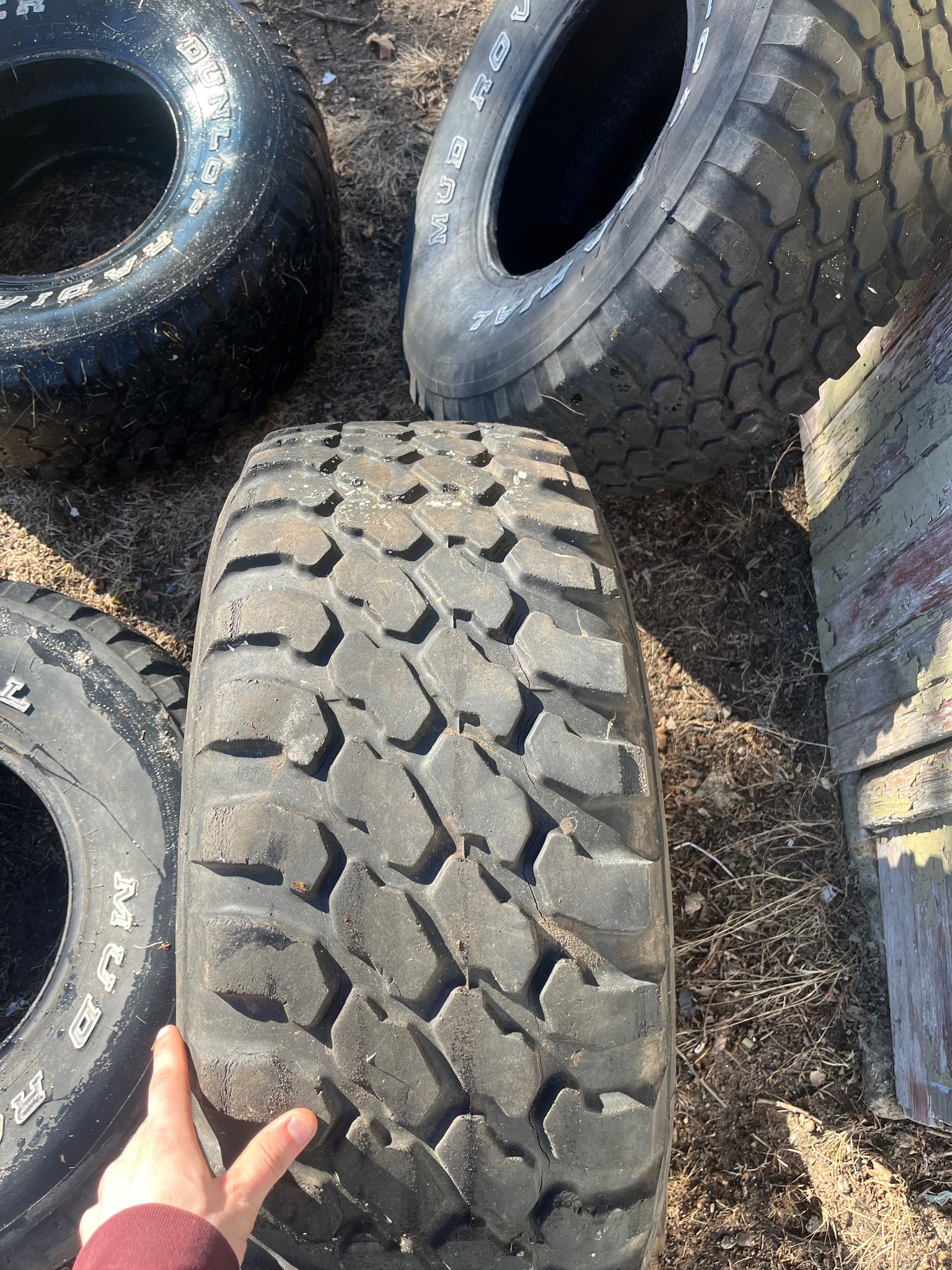 33x12.5 r15 Dunlop mud rovers - Car Wheels, Tires & Parts - Rice ...