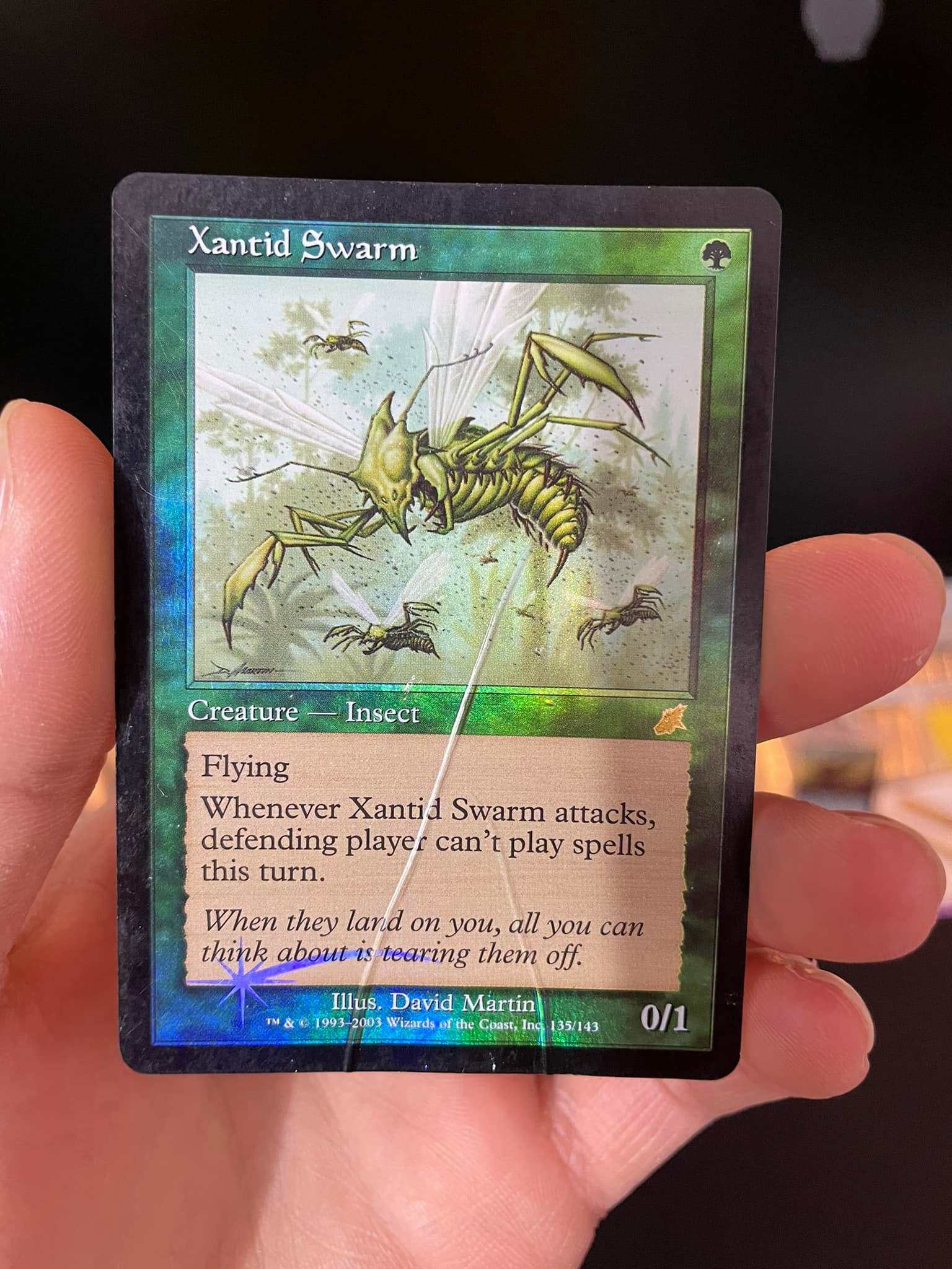 Foil 7th Fallen Angel with unique misprint for sale