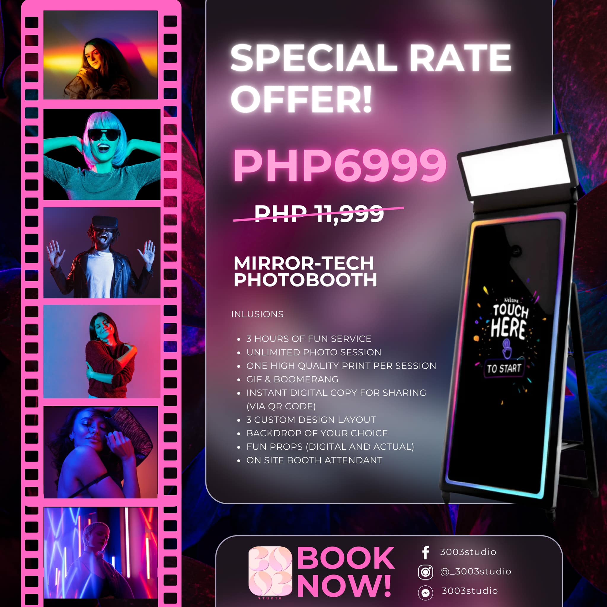 3003 - I got the booth, and you got the smile. Let's make it worth our ...