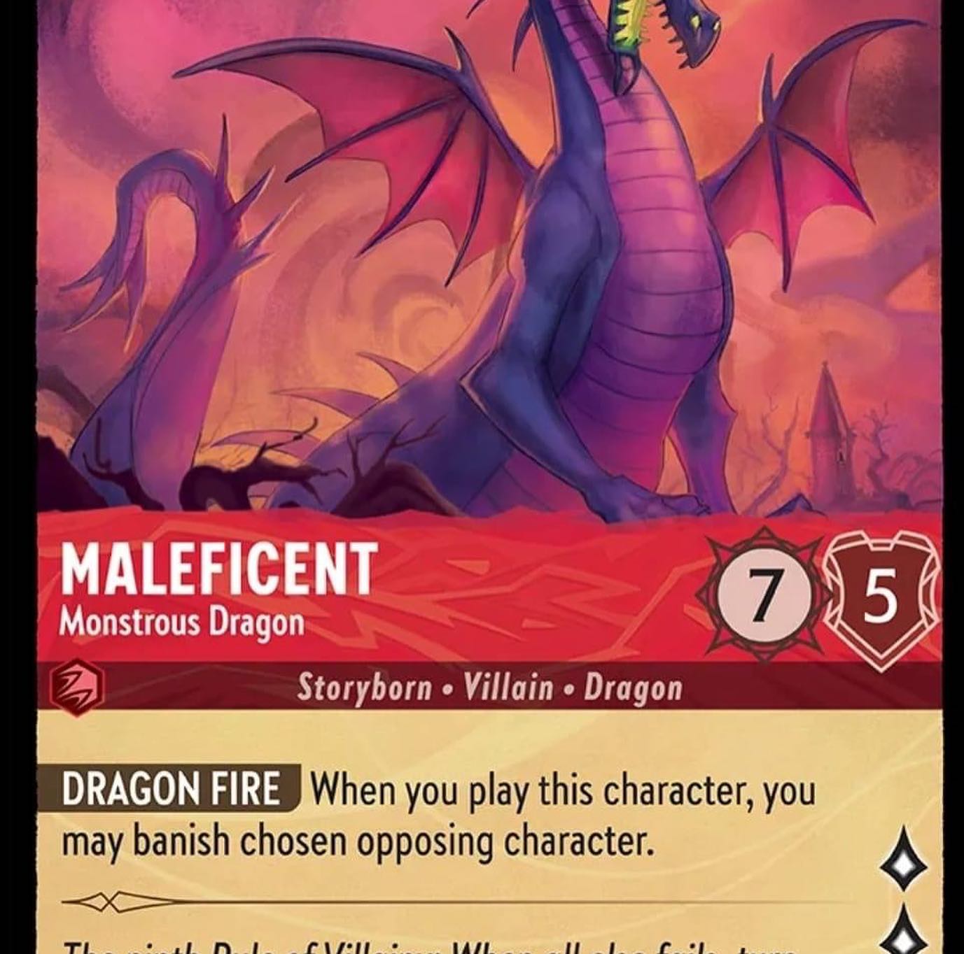 Disney Lorcana TCG reveals Maleficent and Diablo character cards