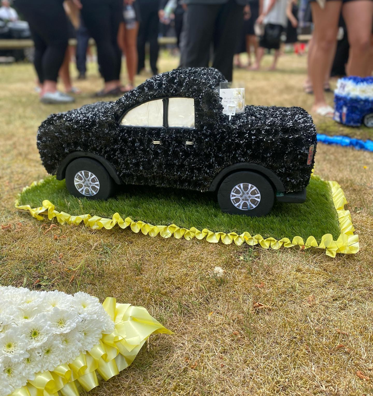 Bespoke ford ranger truck funeral... - The Ivy Box flowers