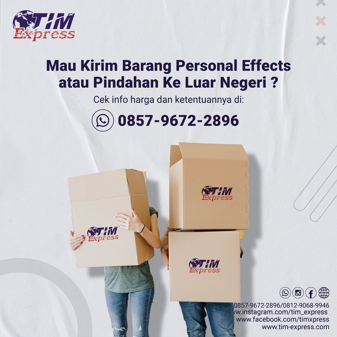 TIM Express - Selain pengiriman paket barang dan dokumen,... | Facebook