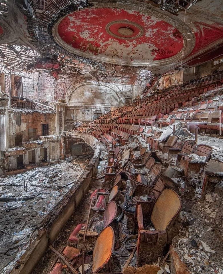 Abandoned Paramount Theater in Newark, New Jersey