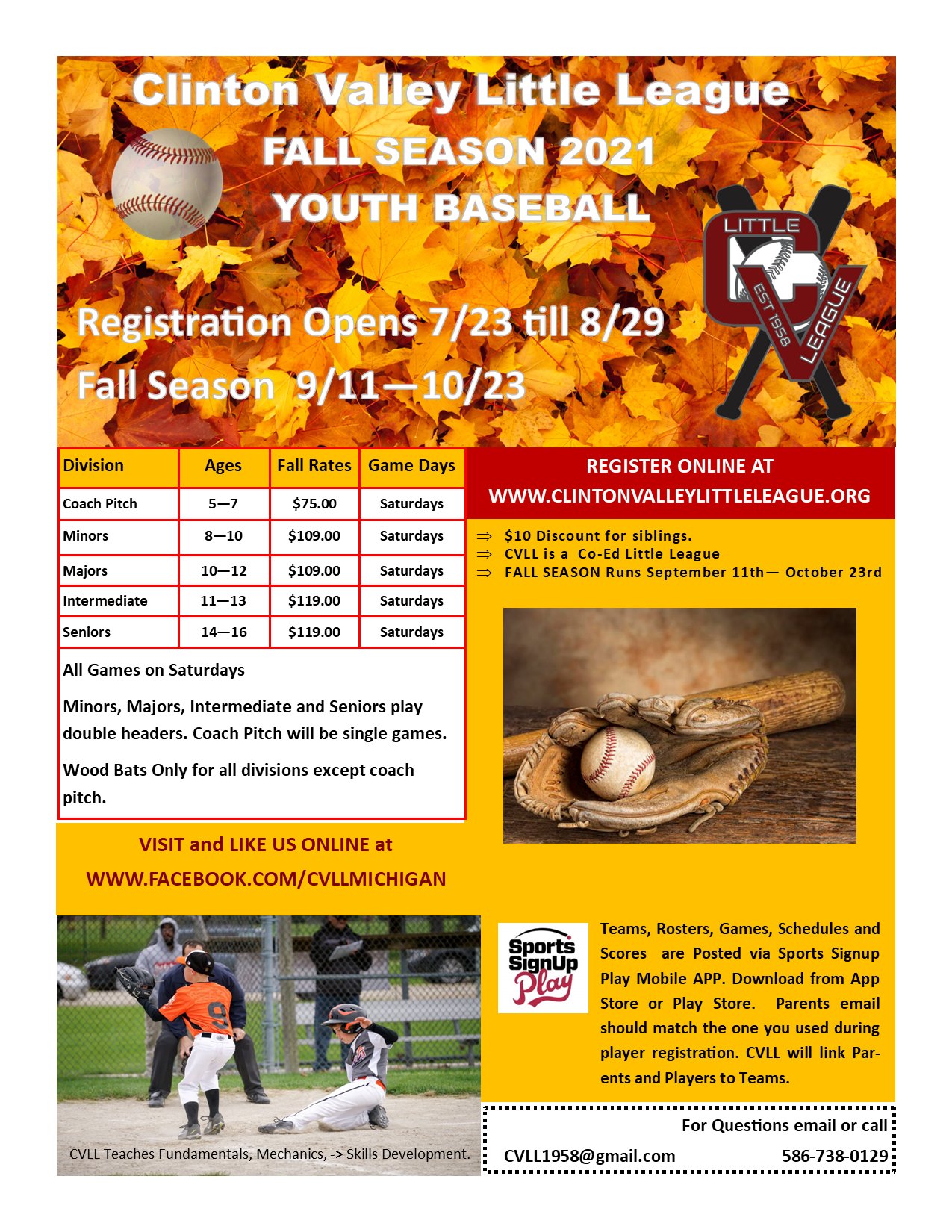 T-Ball & Coach Pitch... - Clinton Valley Little League | Facebook