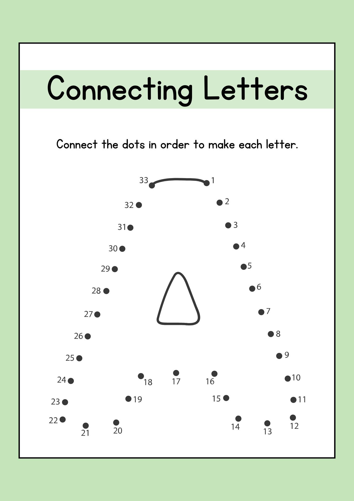 CONNECTING LETTERS A-Z... - Kinder Corner by Teacher Almarie | Facebook