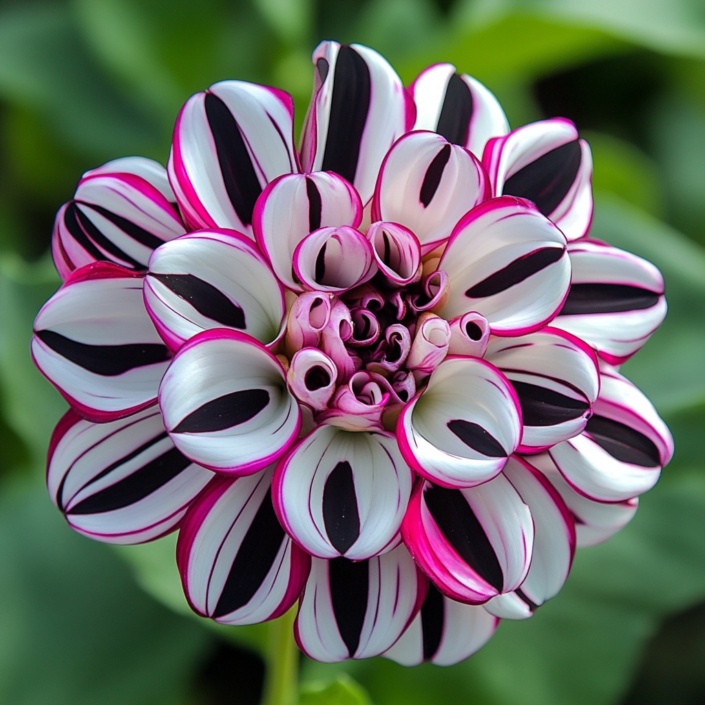 Zizanie Glad flower, also known as Candy Striper or peppermint, in