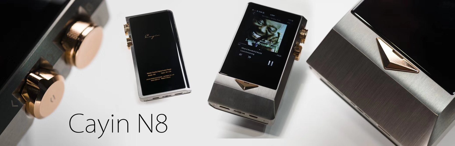 Cayin - The N8 has two control dials and a delta button....