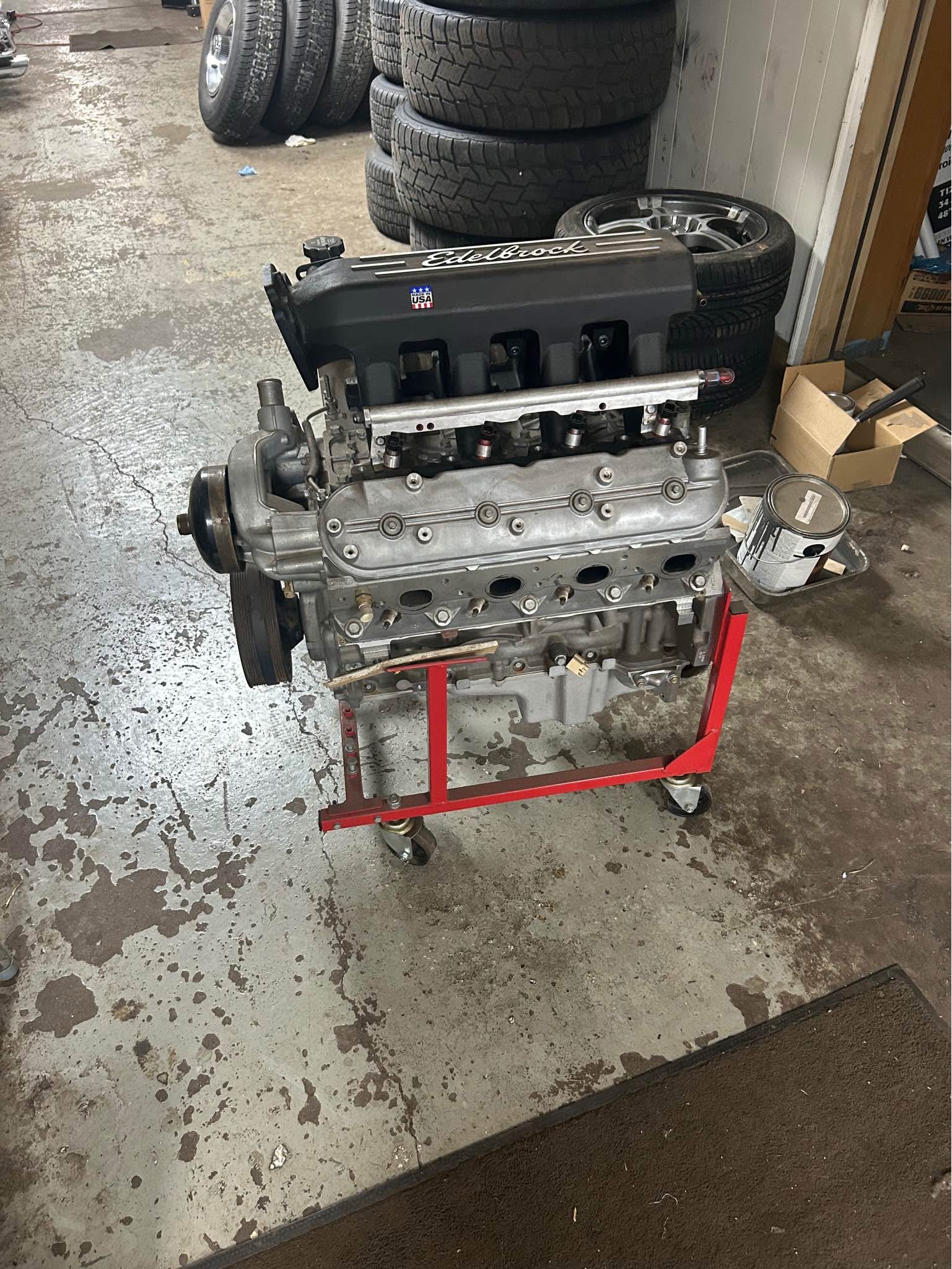 Gm 5.3 lc9 all aluminum engine complete with edelbrock intake and fuel ...