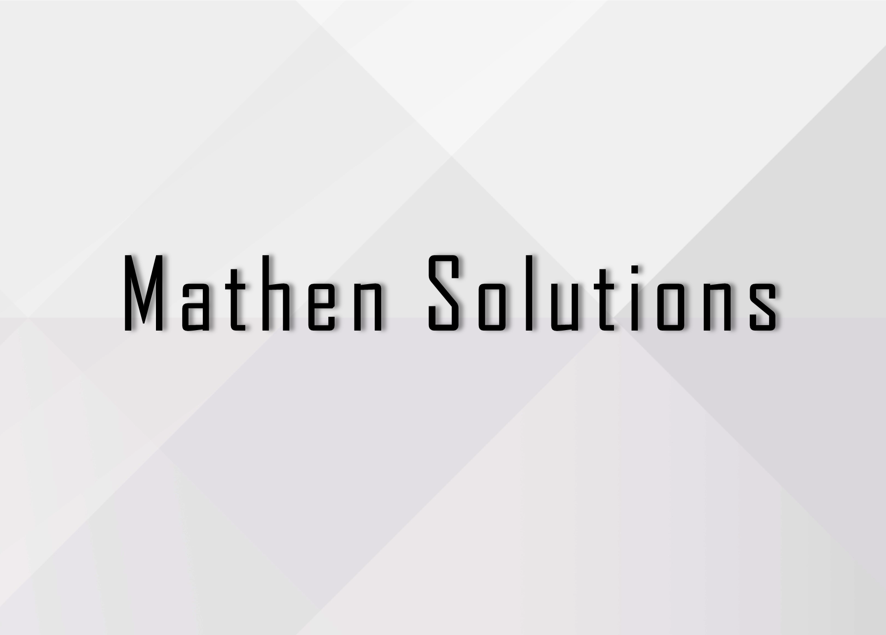 Mathen Solutions | Lusowo