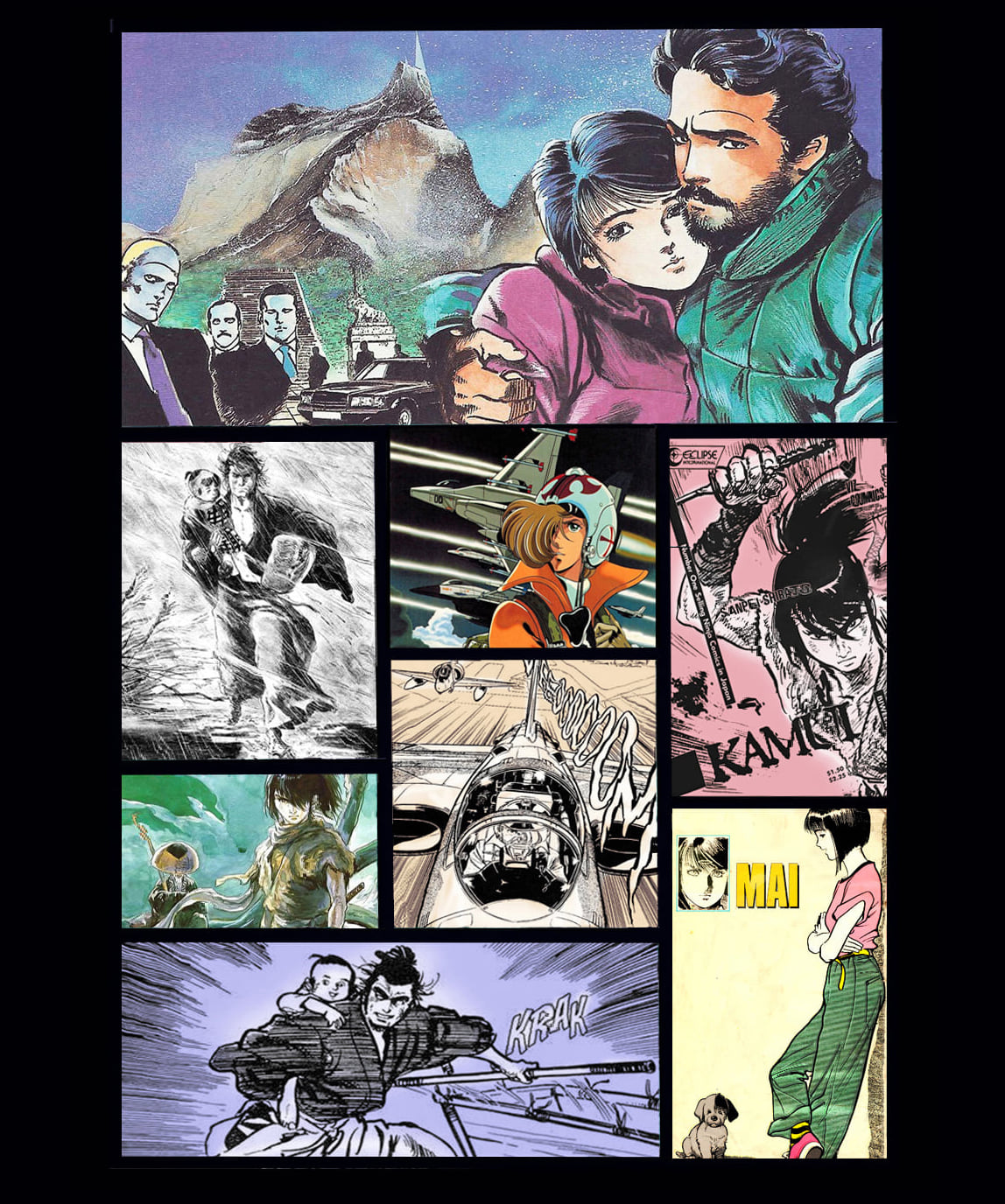 Manga released in U.S.A. late 80's early 90's
