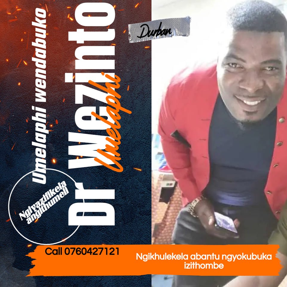Abasizwayimi bazikhulumela... - Dr Wezinto umelaphi