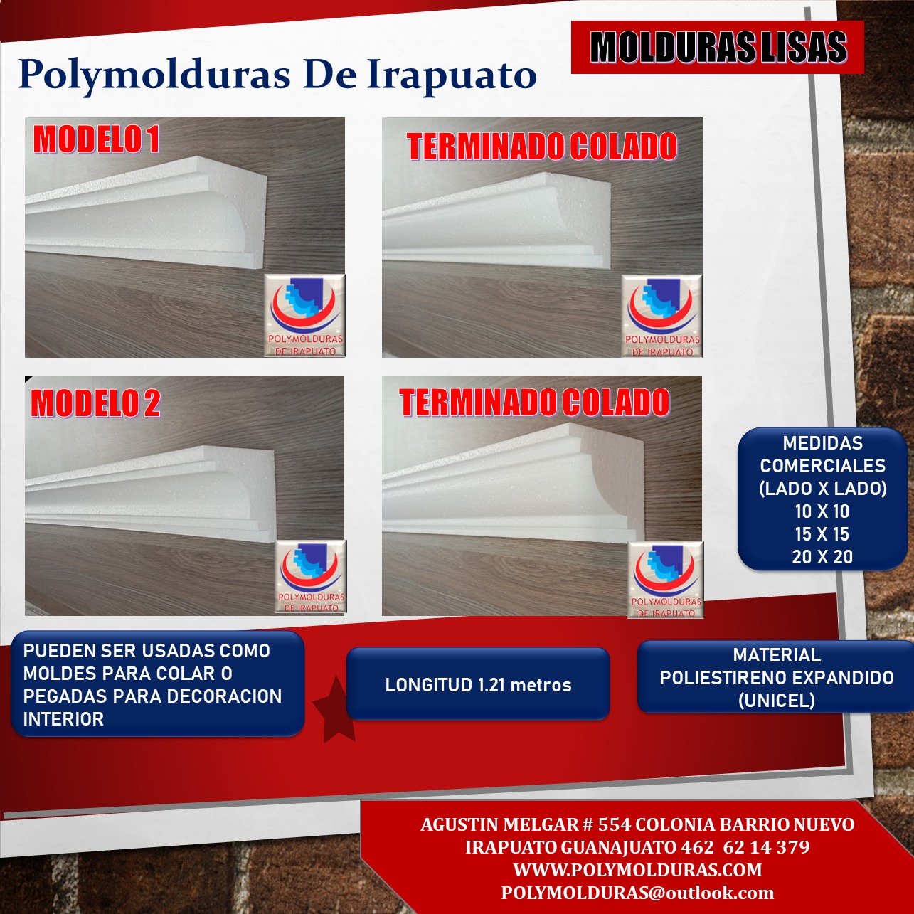 Polymolduras De Irapuato - CONTAMOS CON MAS DE 100 DISEÑOS DIFERENTES ...