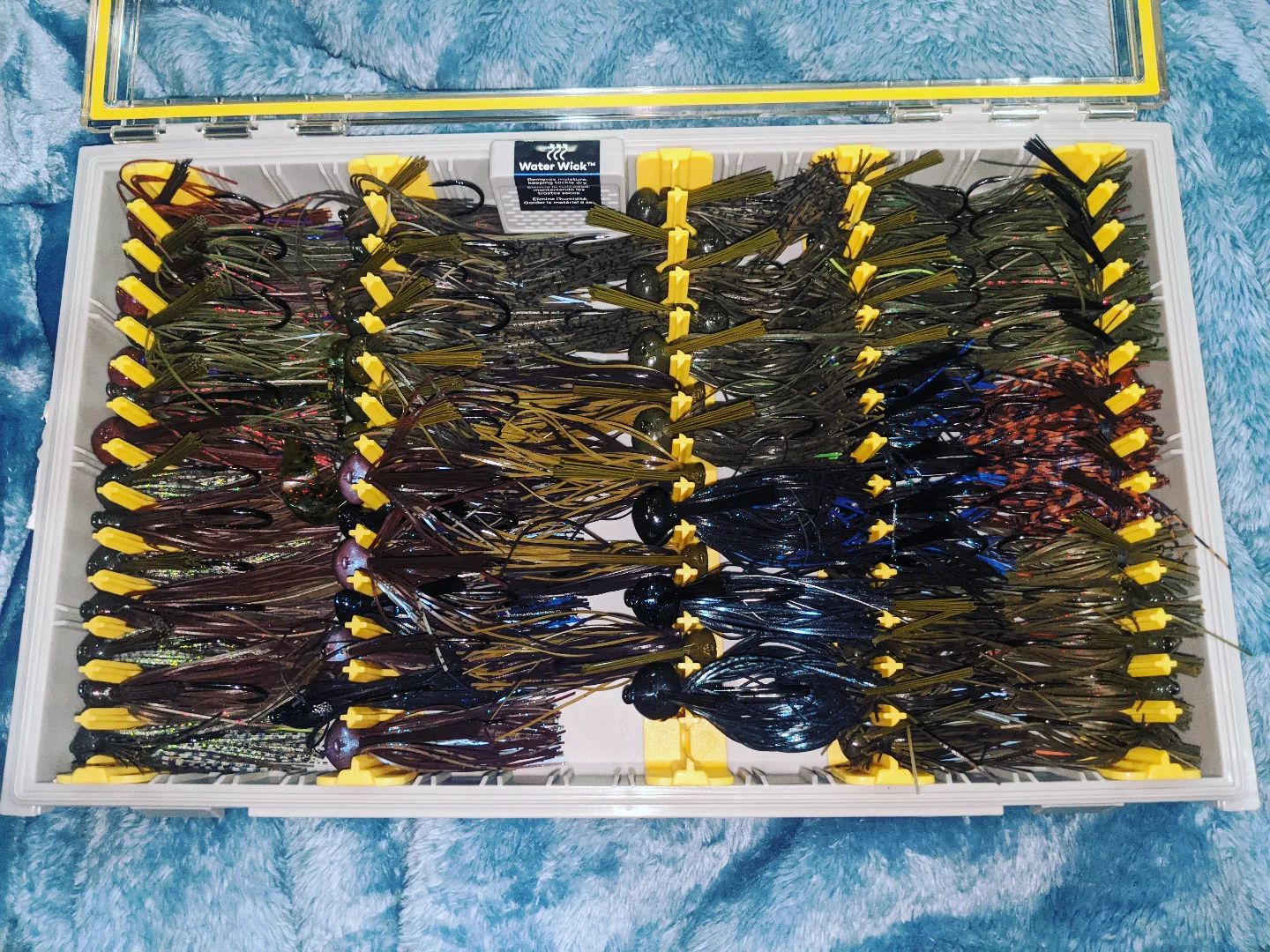 best fishing jig storage box KastKing HyperSeal 3500 Double-Sided Waterproof Tackle  Adjustable Dividers, EVA Foam Storage, Lure & Terminal Tackle Organizer,1 Pack : Sports & Outdoors Usually that experience involves trying to find the lure you want Best Storage Case For Large