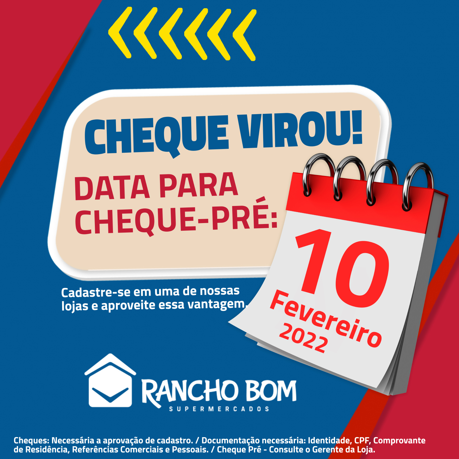 Rancho Bom Supermercados - Atenção!!⚠ O cheque virou!!! 😉🤩 Aproveite ...