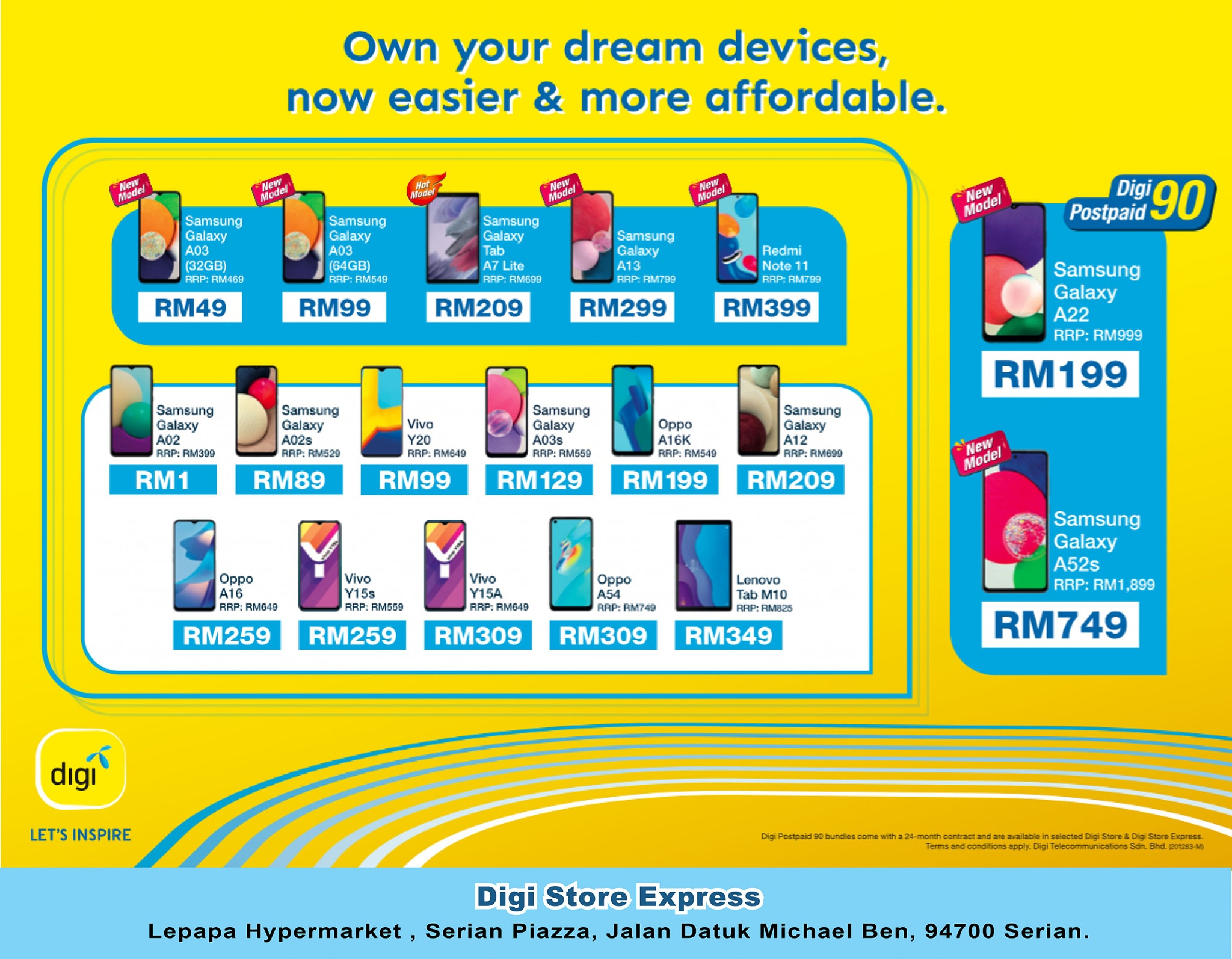 Daftar pelan Digi... - Digi Store Express Lite Serian | Facebook