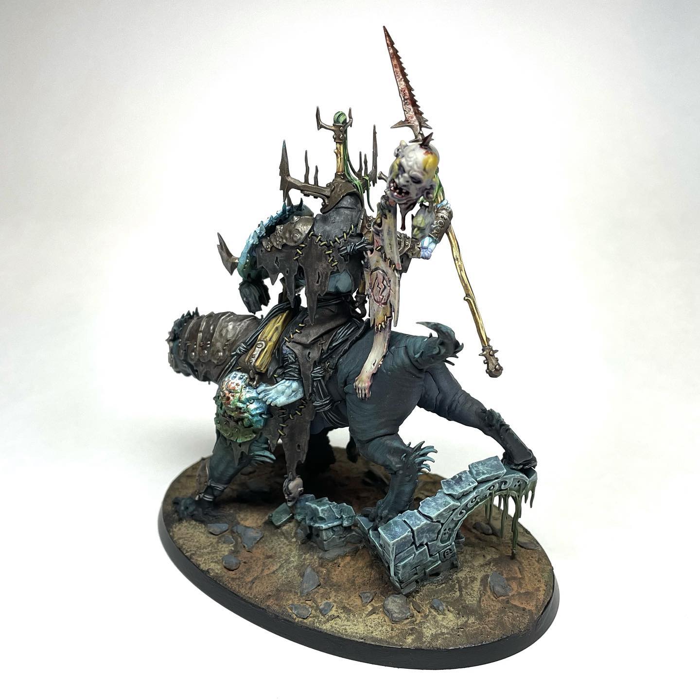 Kruleboyz Killaboss on Gnashtooth. By far my favorite mini from