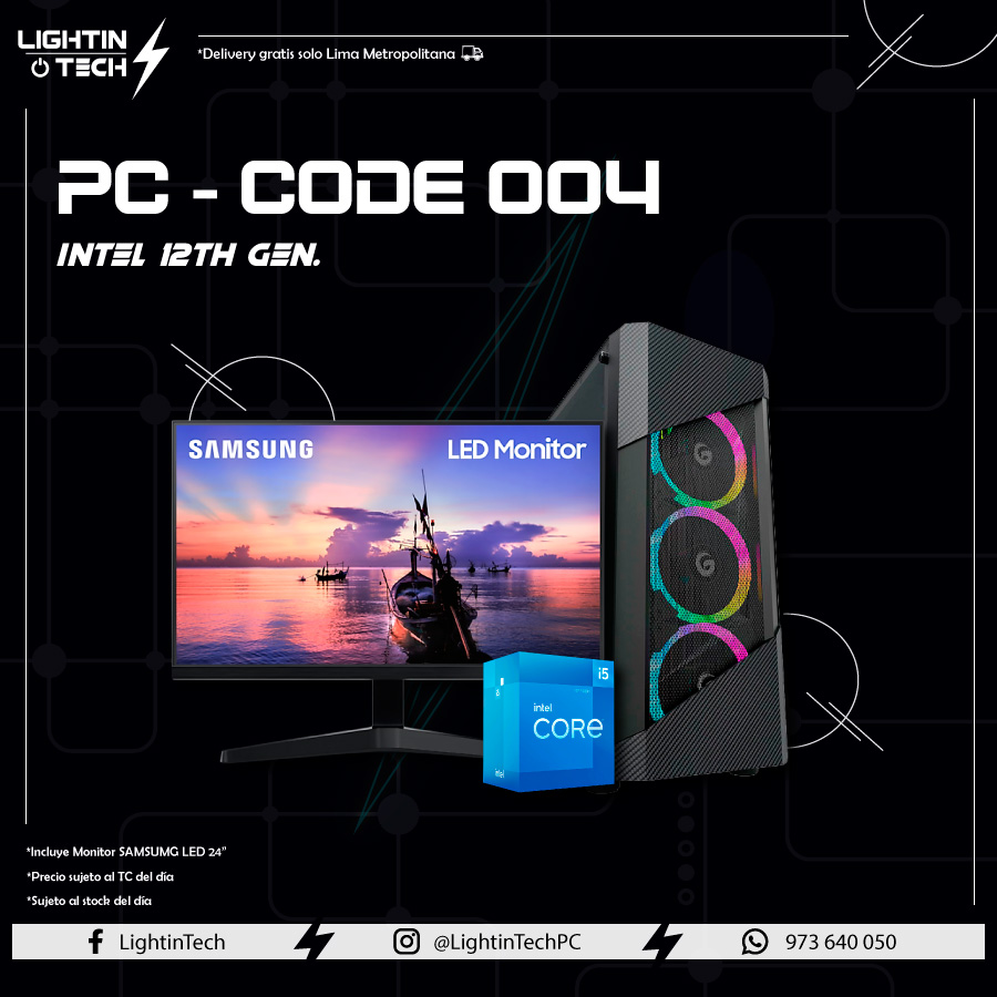 LightinTech - ⚡️ Les presentamos la PC - CODE 004, ideal... | Facebook