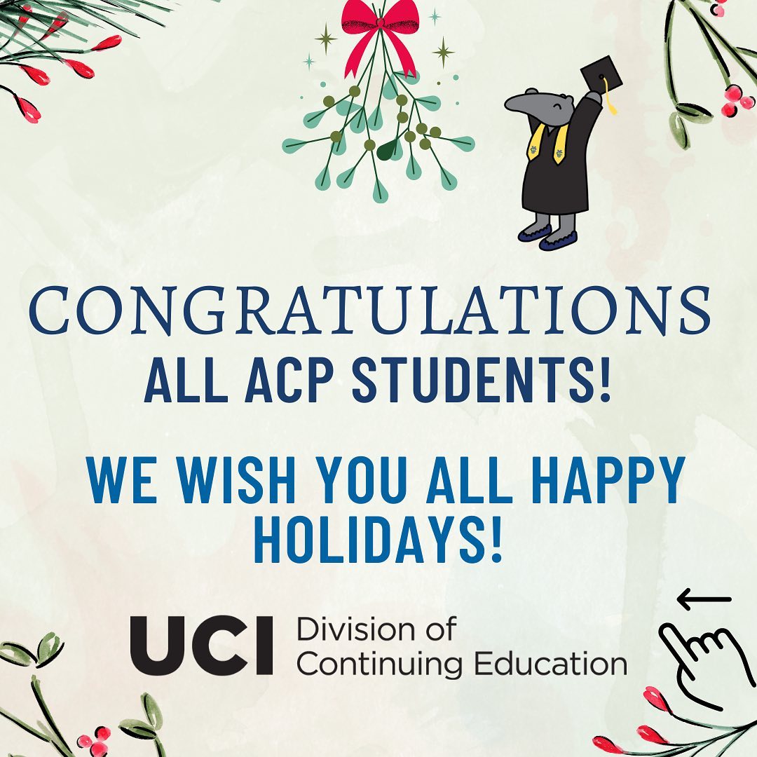 A huge CONGRATULATIONS to all of our wonderful ACP students this Fall ...