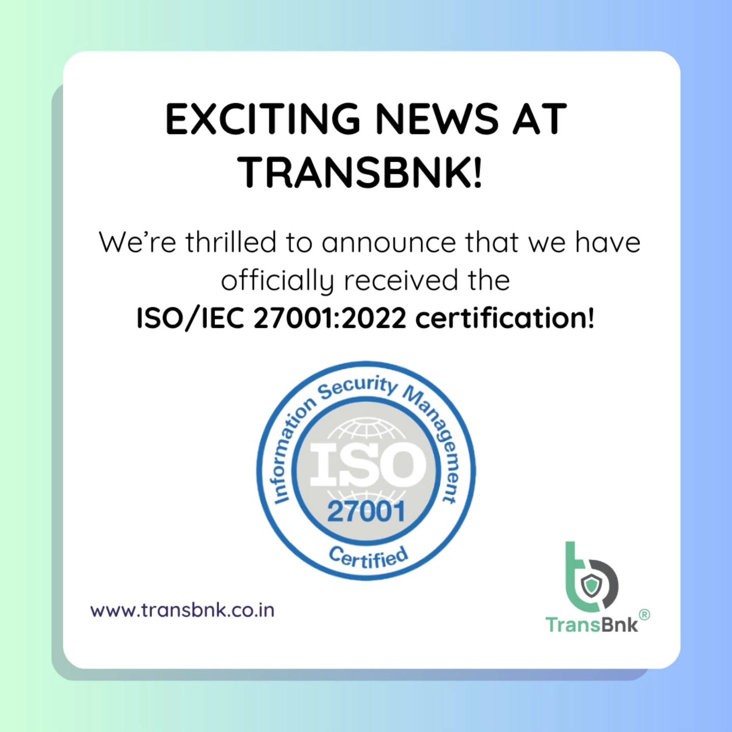 TransBnk - Thrilled to announce that TransBnk - Transaction Banking ...