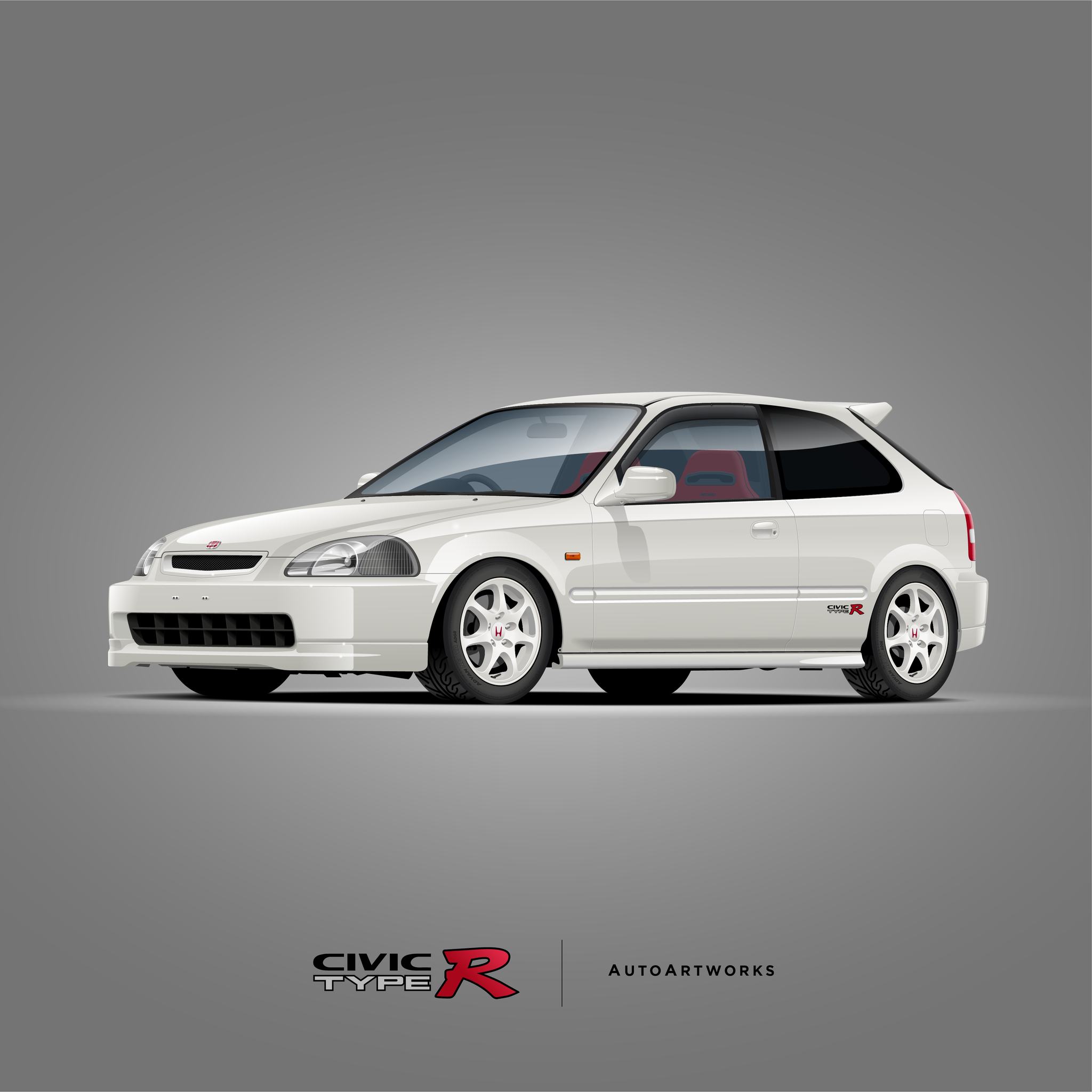 AutoArtworks - The infamous Honda Civic Type R EK9 in all... | Facebook