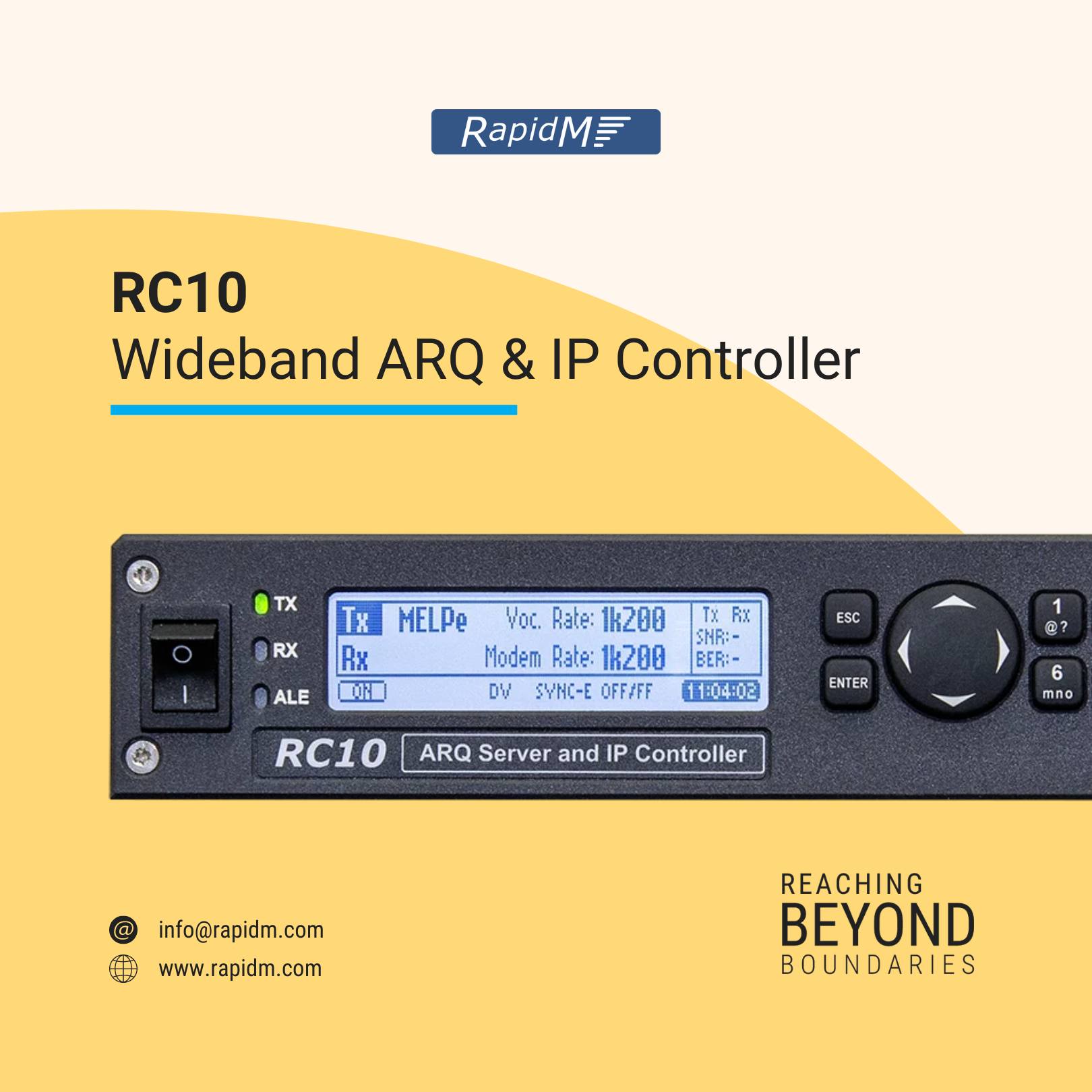 Rapid - The RC10 ARQ Server and IP Controller is a specialised rack ...