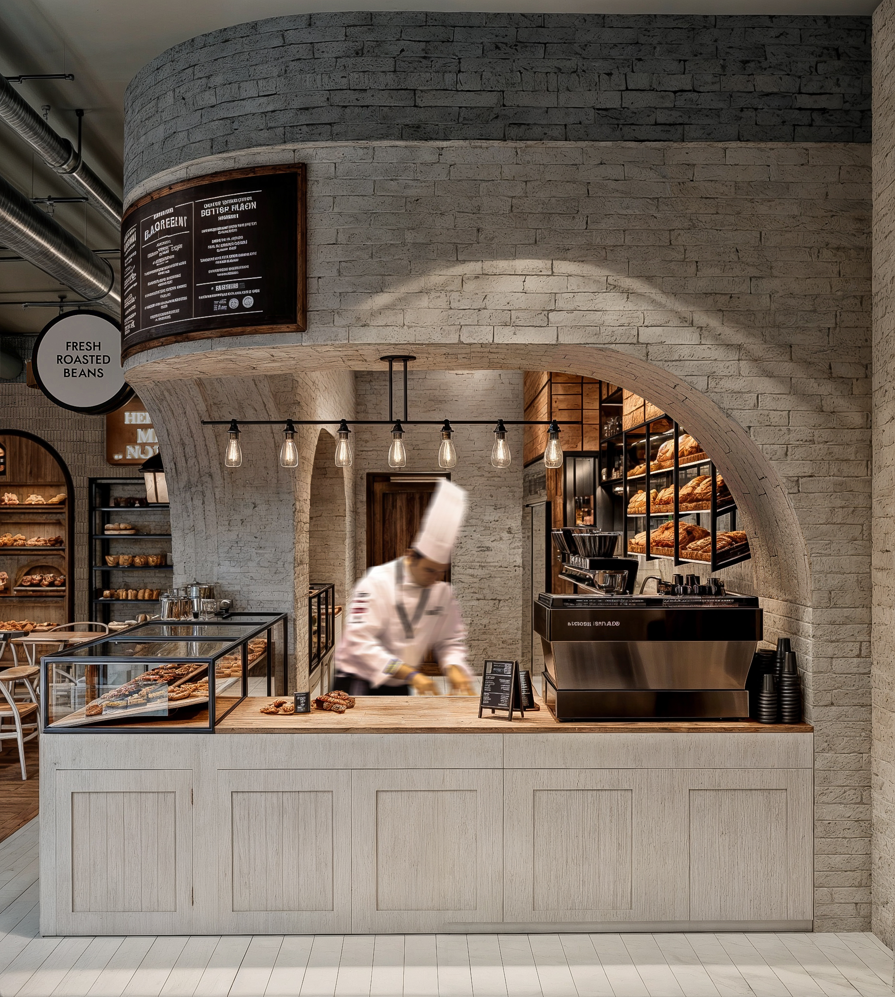 Bakery design Location : Saudi Arabia Designed by : OM STUDIO TM