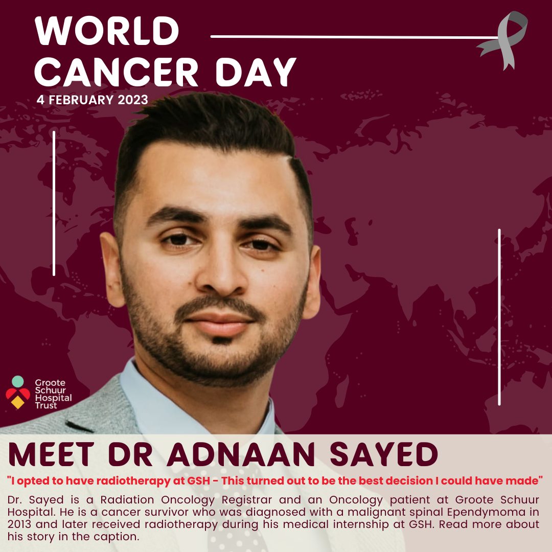 Meet Dr. Sayed. He is an... - Groote Schuur Hospital Trust | Facebook