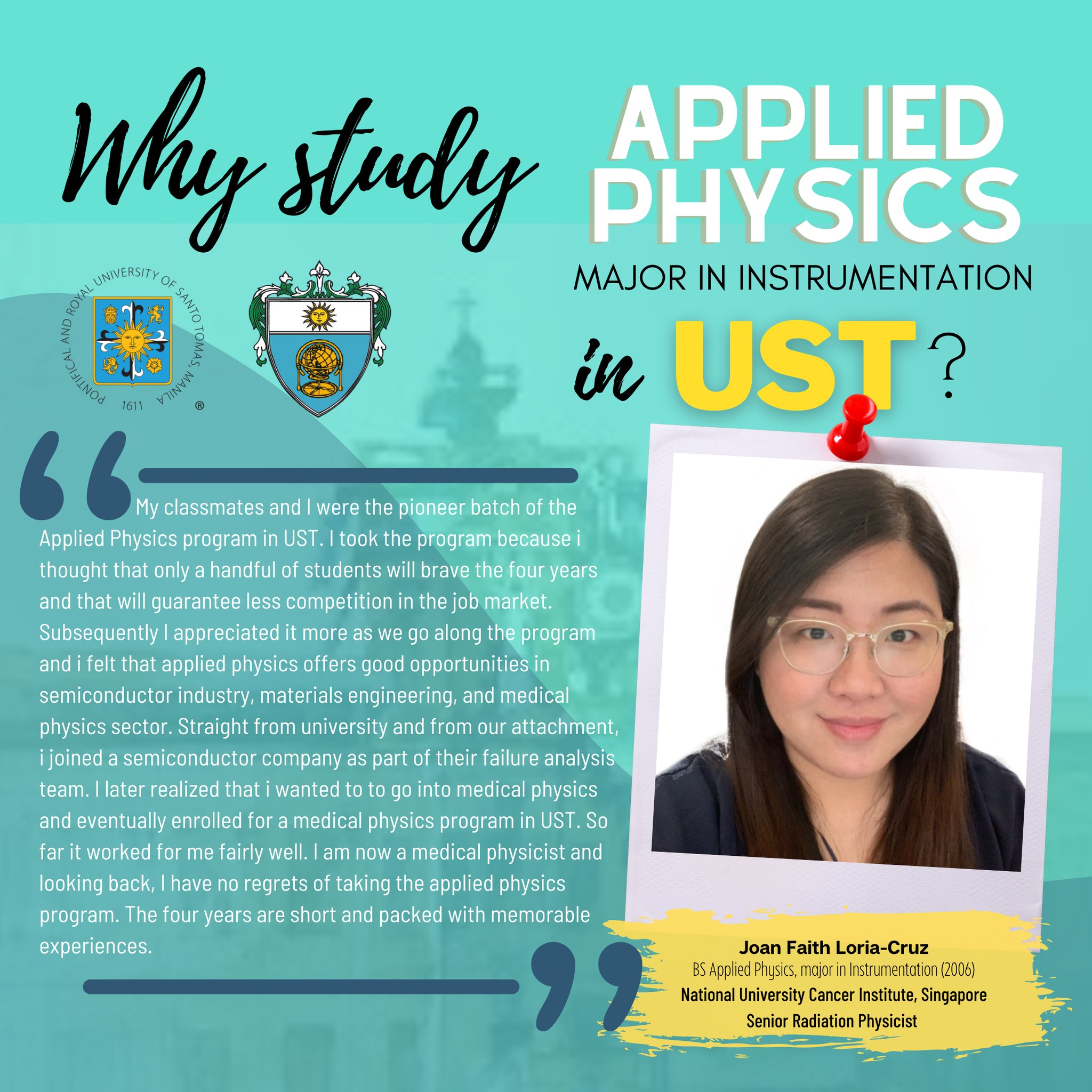 To GRADE 12 SHS... - UST Math and Physics Department