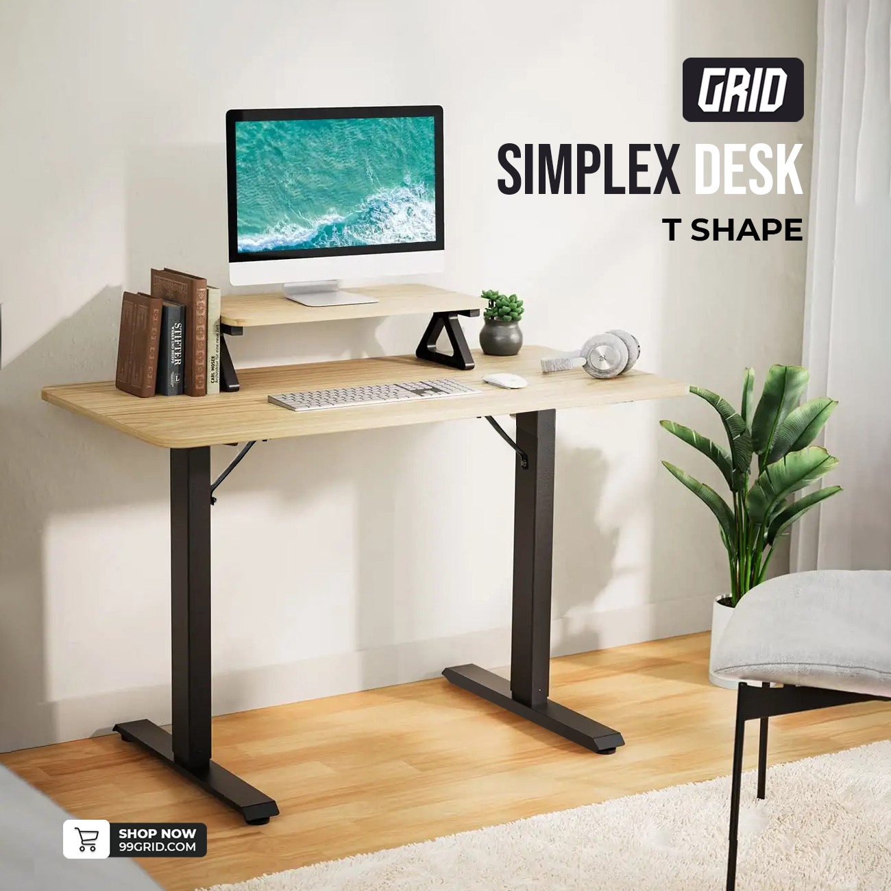 GRID Furniture - GRID Simplex Table T Shape - 5500 BDT...