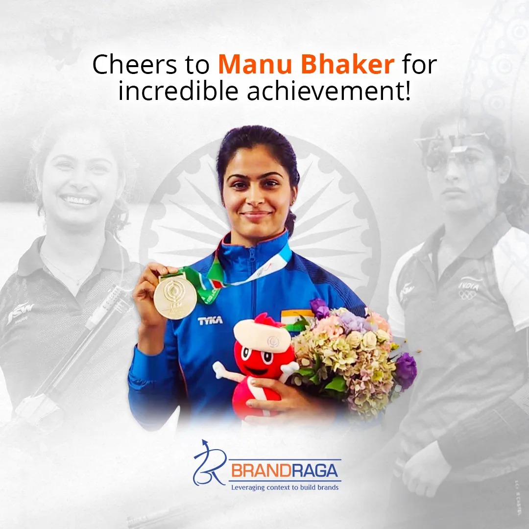 Brand Raga - Congratulations, Manu Bhaker🥉( @bhakermanu )....