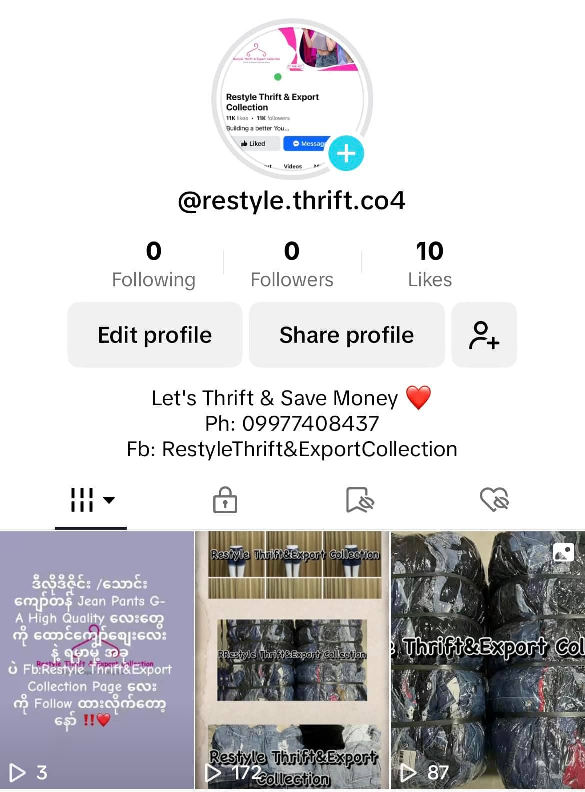 Restyle Thrift Collection | Mingaladon