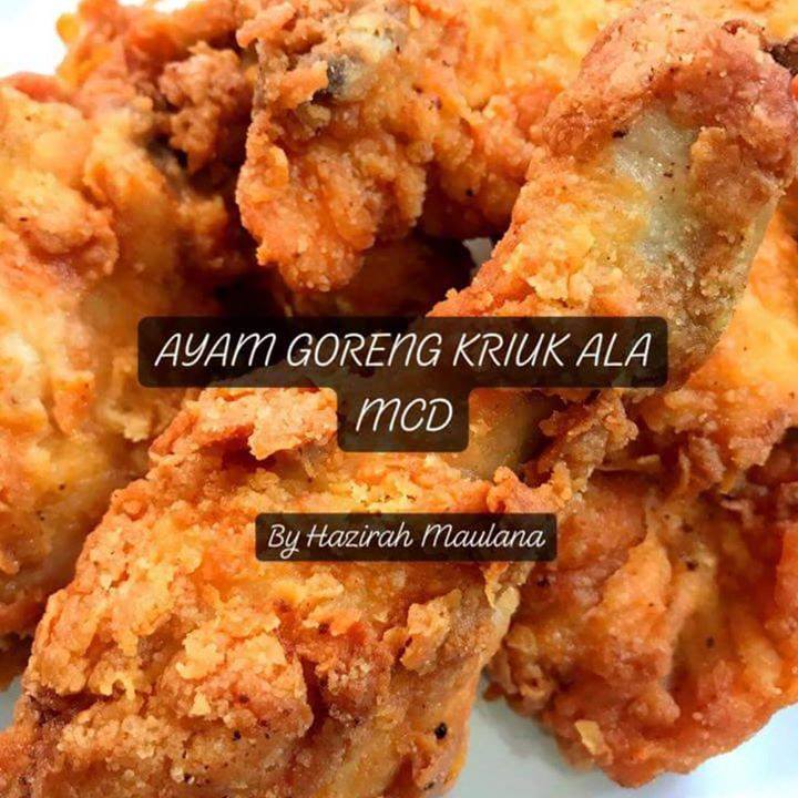 Topviral My Resepi Ayam Goreng Kriuk Ala Mcd Bahan Bahan Minyak Masak Tepung Bestari Tepung Gandum Serbuk Cili Garam Optional Serbuk Kari Rempah Beriani Sukatan Bahan Perapan Untuk Seekor Ayam 4