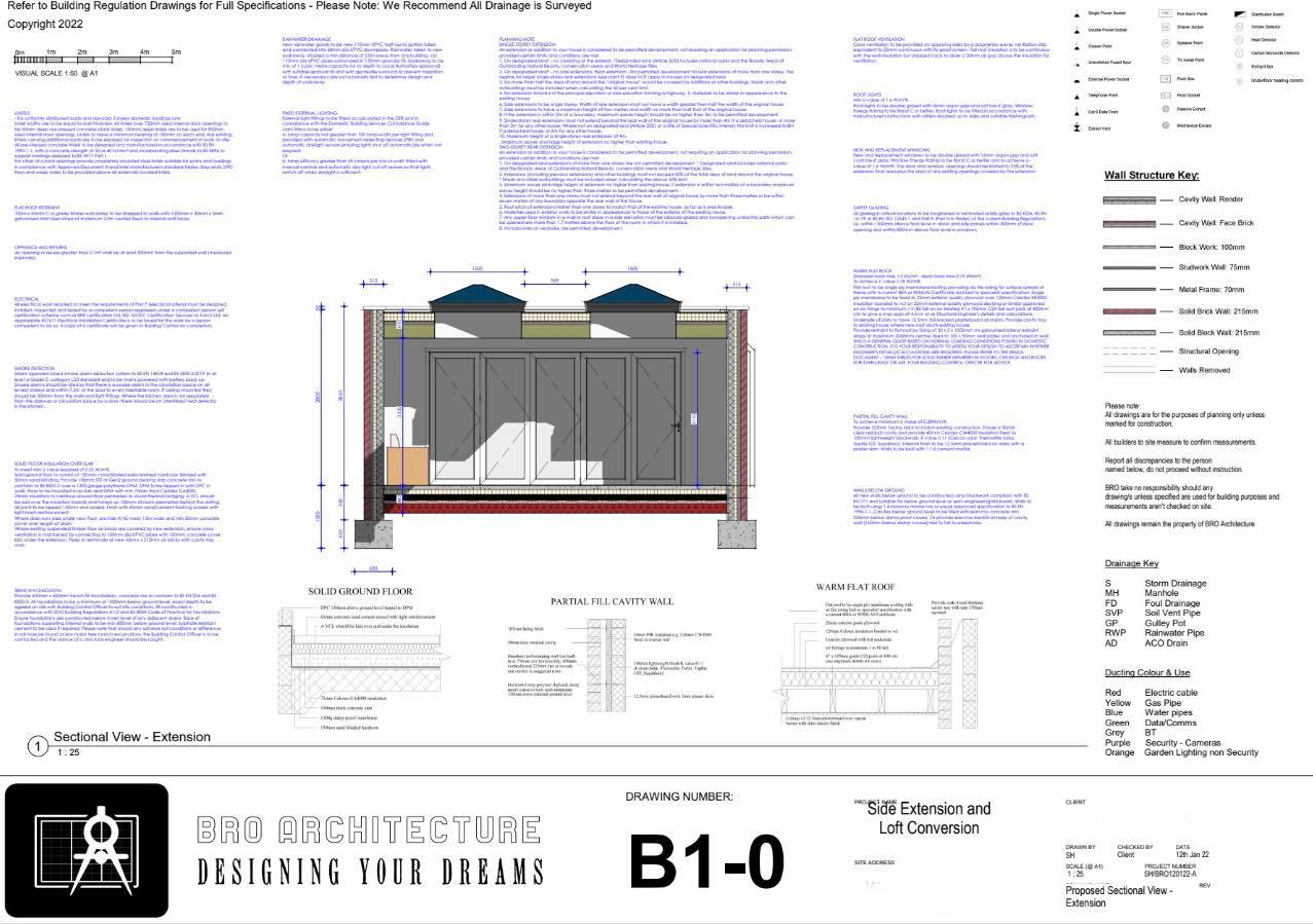 Building Regulations Drawings for a... - BRO Architecture