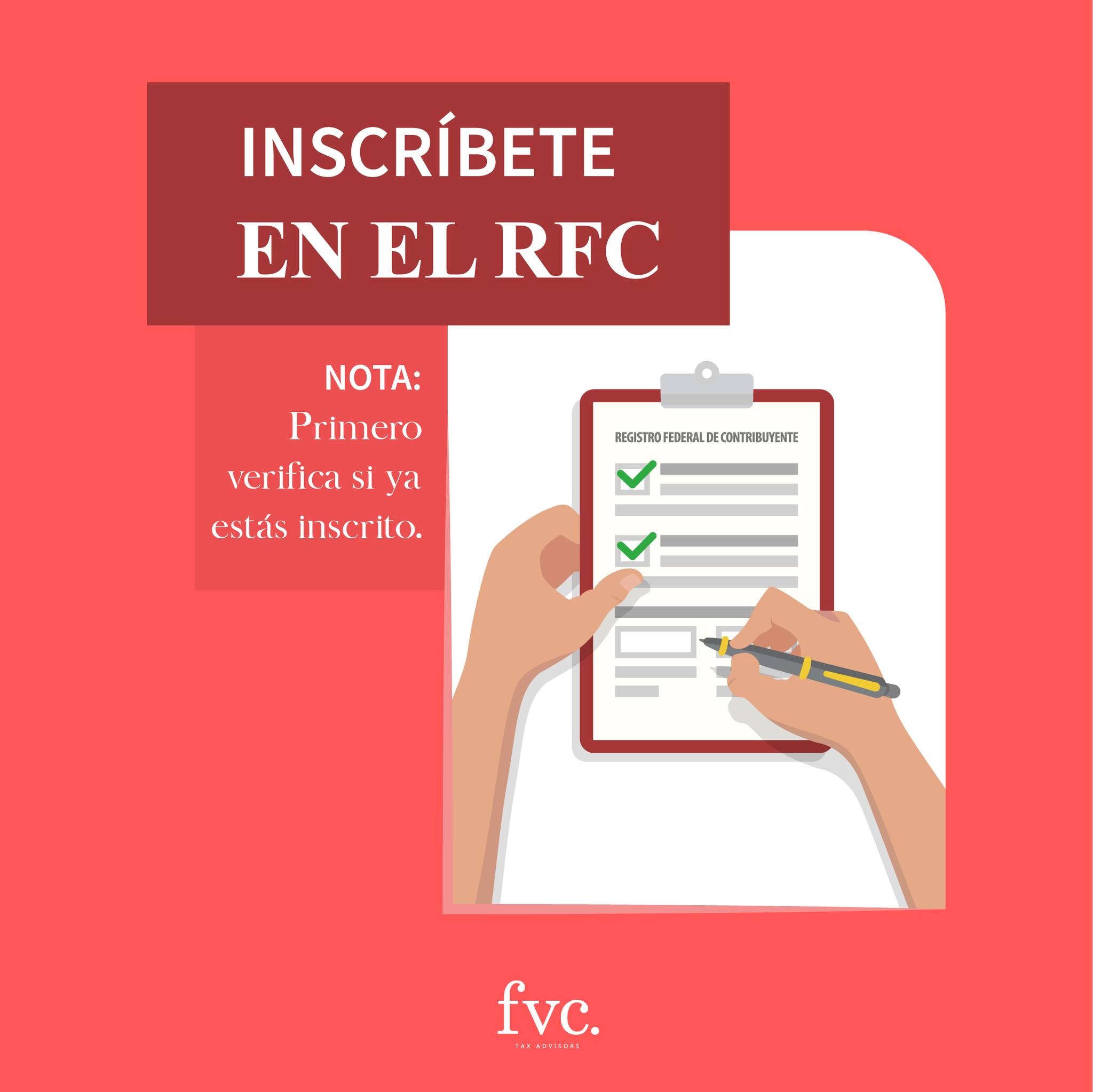 FVC - Para consultar si ya estás inscrito en el Registro Federal de ...