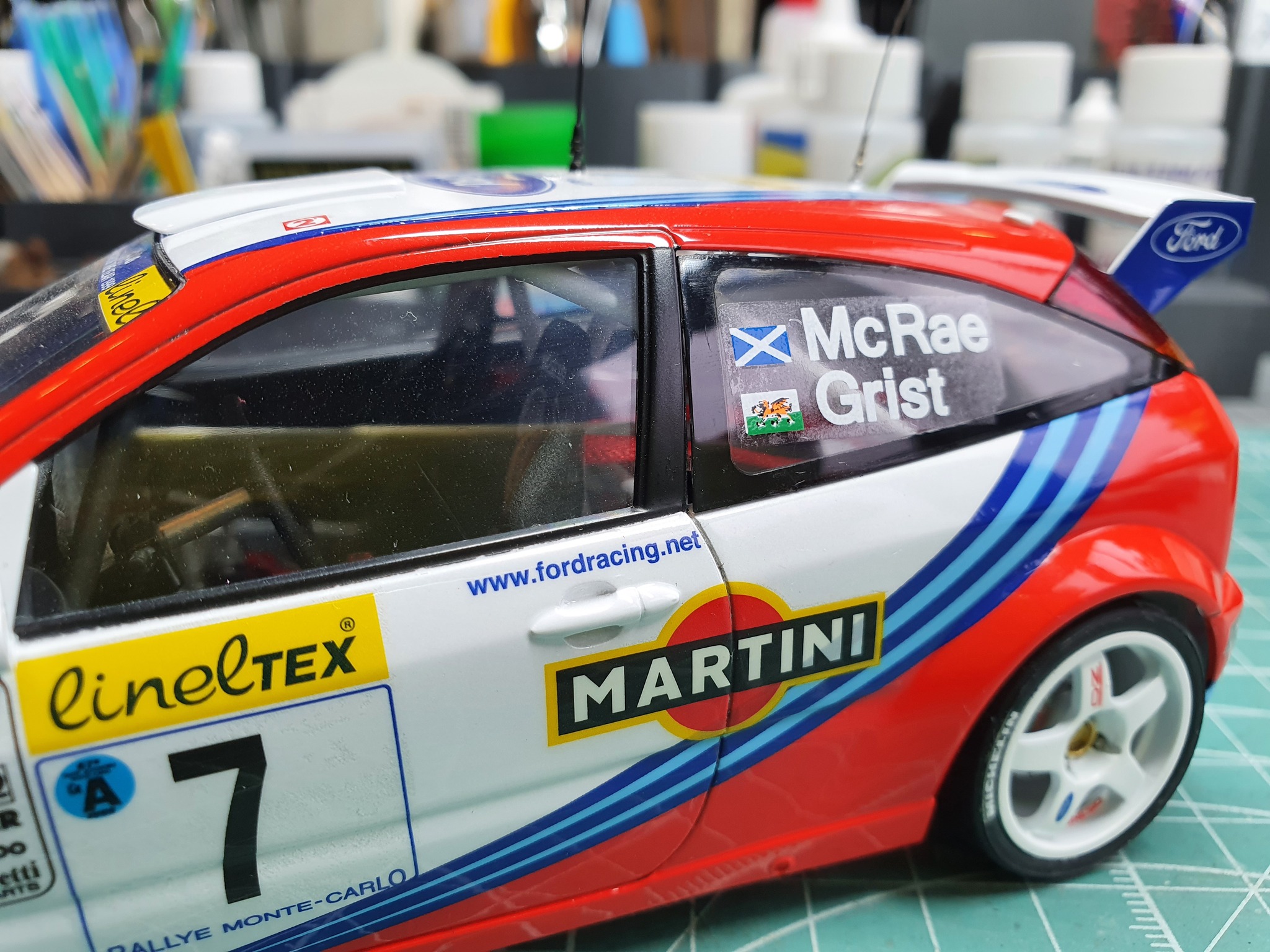 Replica Ford Focus RS WRC made by a crazy McRae fan Barry Jeynes!