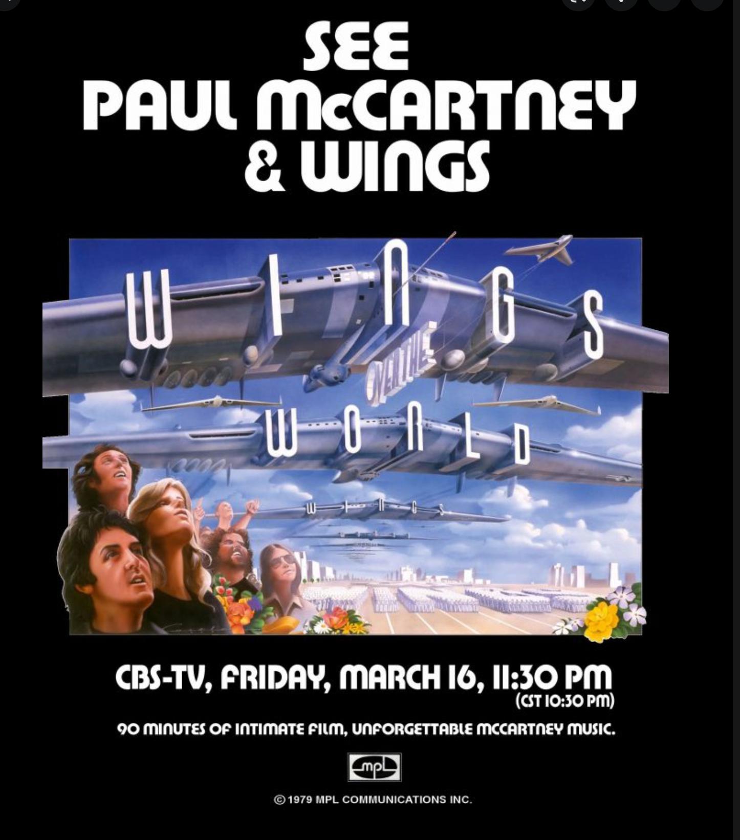 May 25th 1976 - Wings Over The World Tour (New York, USA) Paul