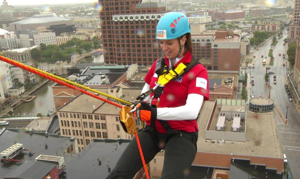 Jesse Ritka - Getting ready to go OVER THE EDGE of the City Center ...