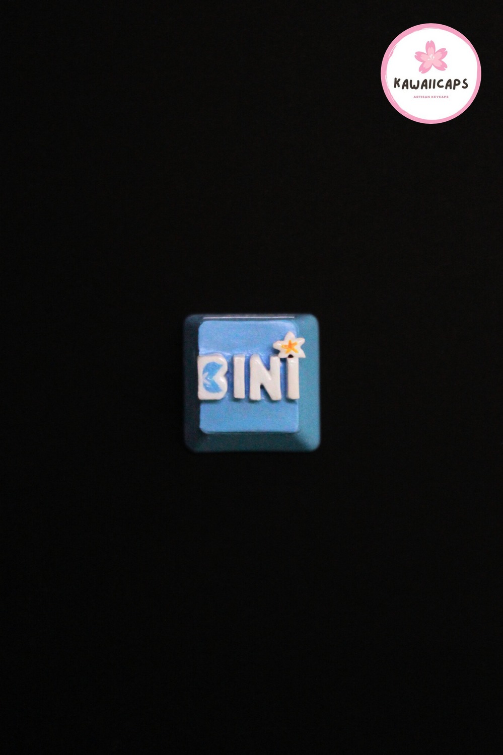 KawaiiCaps - Custom Artisan Keycaps of BINI logo 🌸💙💗...