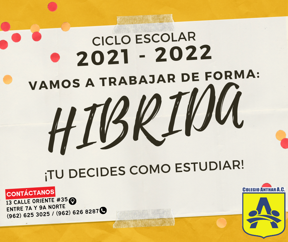Colegio Anthar A.C. - ¿Ya conoces nuestro plan de estudios para el ...
