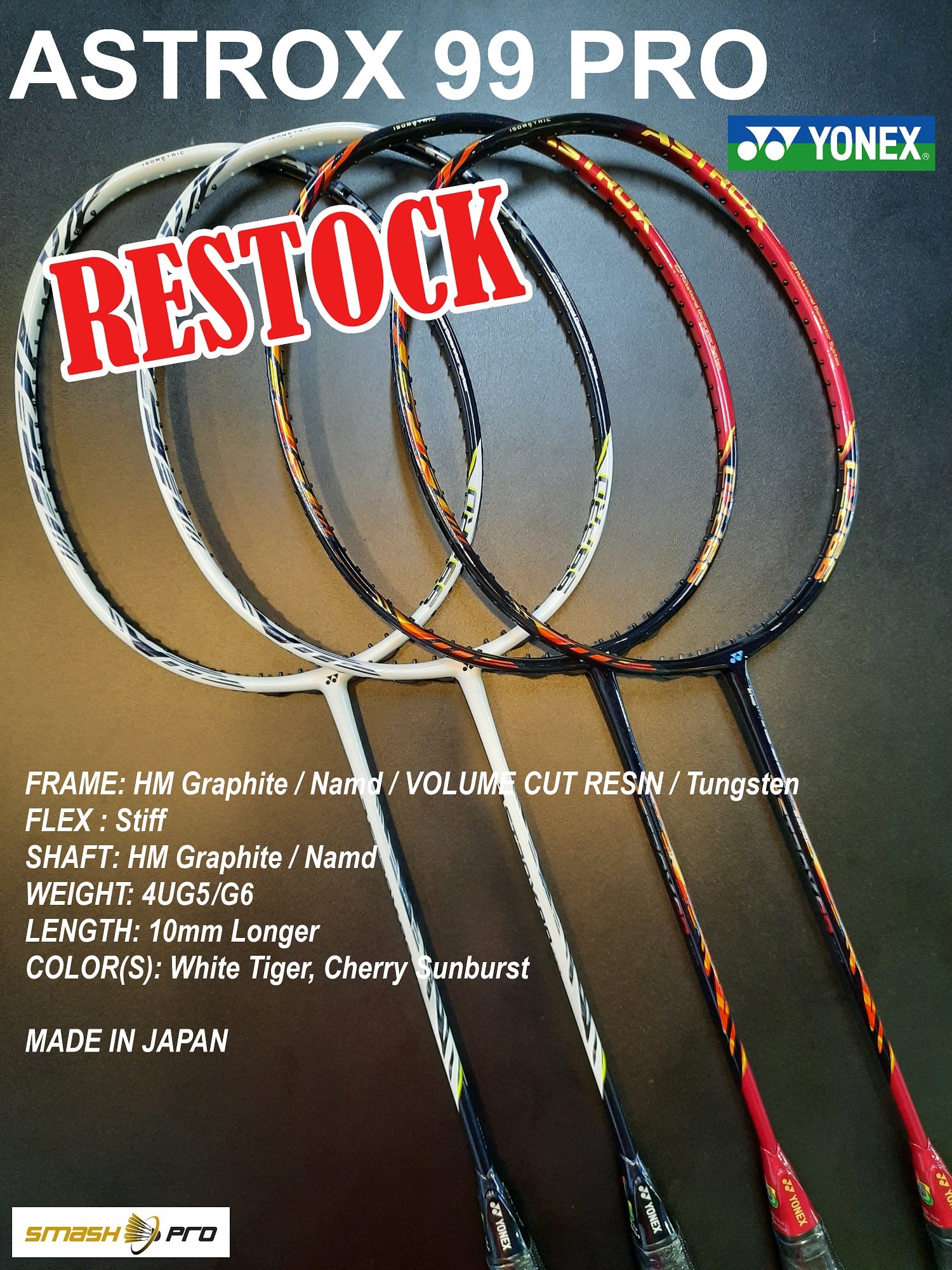 Smash Pro - ⭐️ RESTOCK - RACKET ⭐️🤩🤩 🏸YONEX ASTROX 99 PRO...
