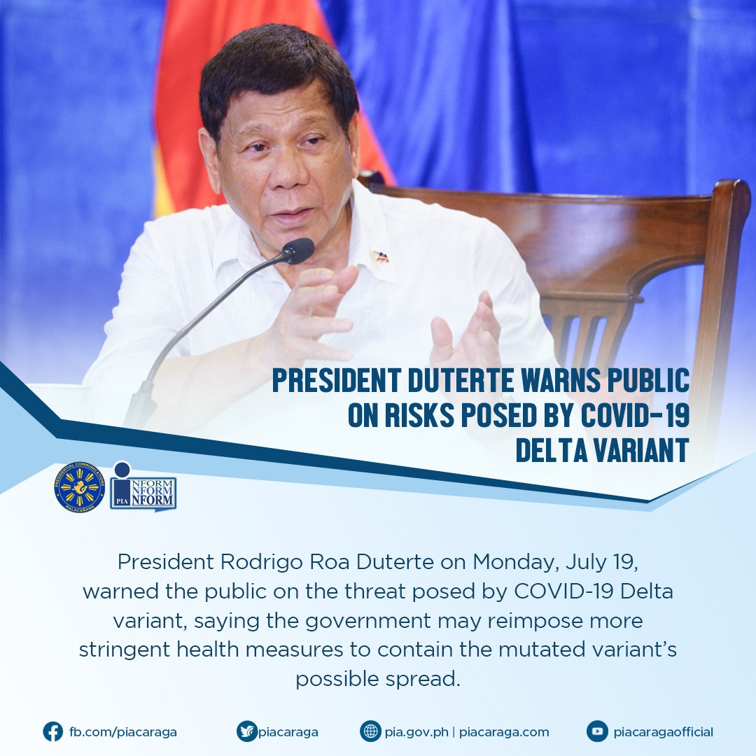 Philippine Information Agency - President Rodrigo Roa Duterte warned ...