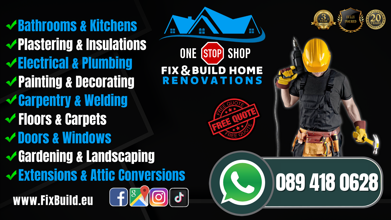 Fix & Build Home Renovations Dublin | Dublin