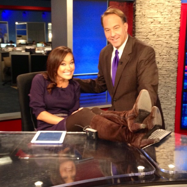 Eva - We match!!! Brown and purple:) @cortopassifox59 @fox59 #first@4 ...