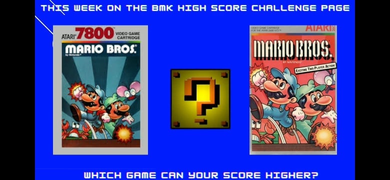 Playing Mario Bros on Atari 7800